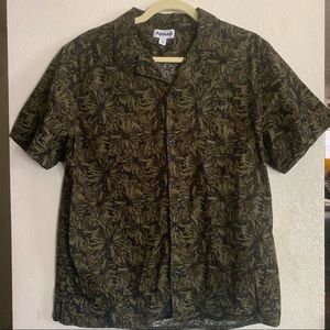 Abound Printed Collared Button Down Shirt